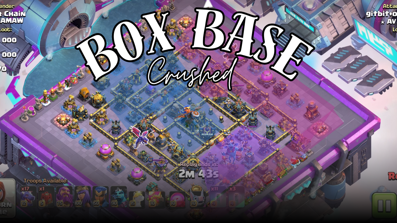 Clash of Clans OP Attack Strategy Breakdown: Destroying a Box Base