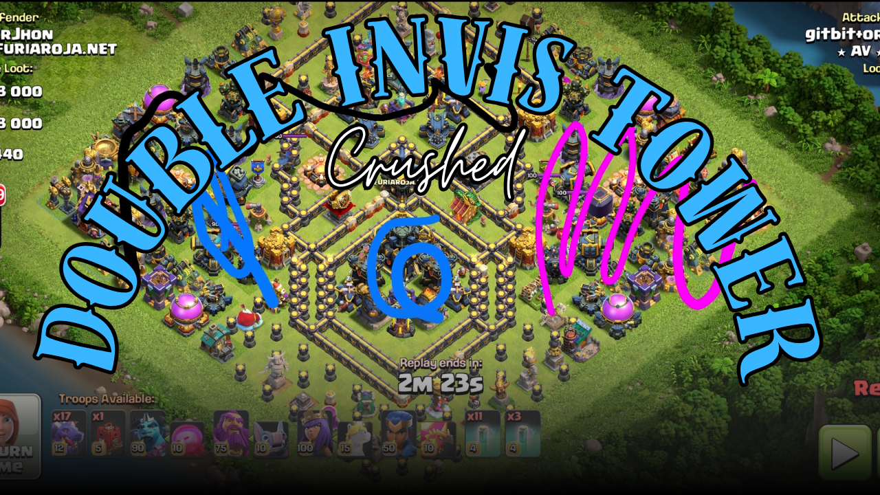 How I Crushed an Invisibility Tower Base Using Royal Champion and Dragons in Clash of Clans