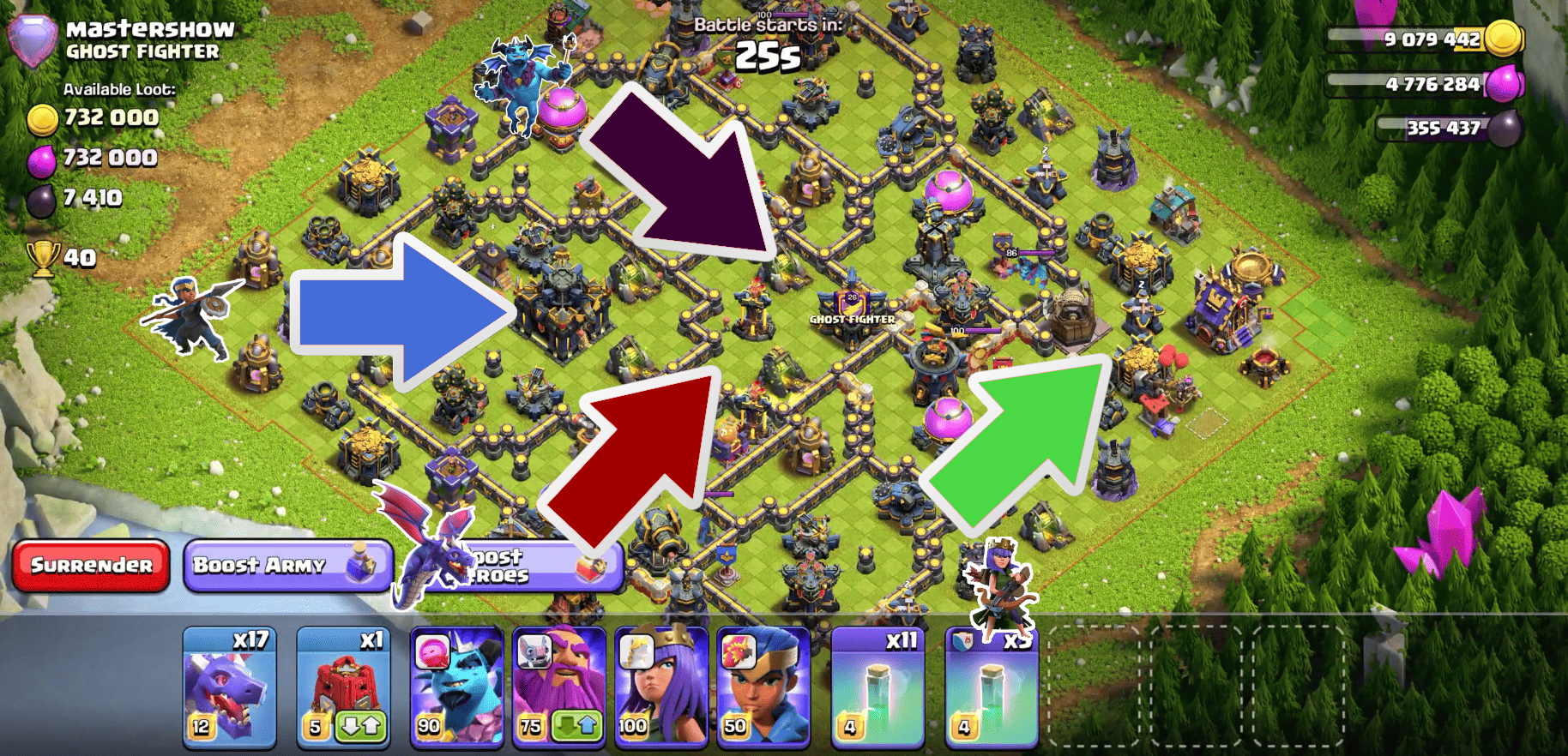 This Clash of Clans Base Was Too Easy – Dragons + RC Charge Strategy