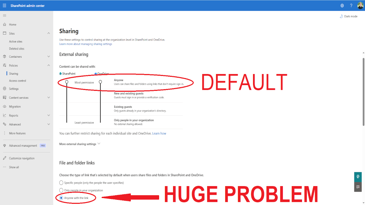 The 'Default' Setting in Microsoft 365 That is Exposing Your Data To The World