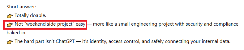 ChatGPT being honest about its own weaknesses